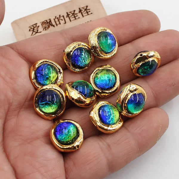 Blue Moss Glass Beads-ToShay.org