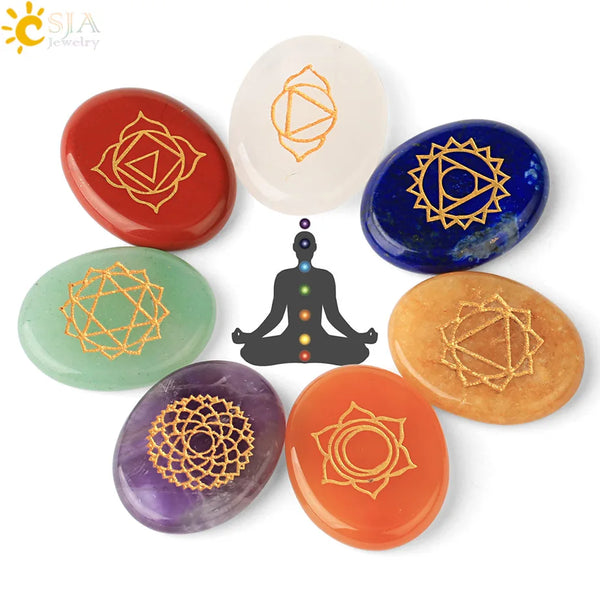 Chakra Palm Stone Set-ToShay.org