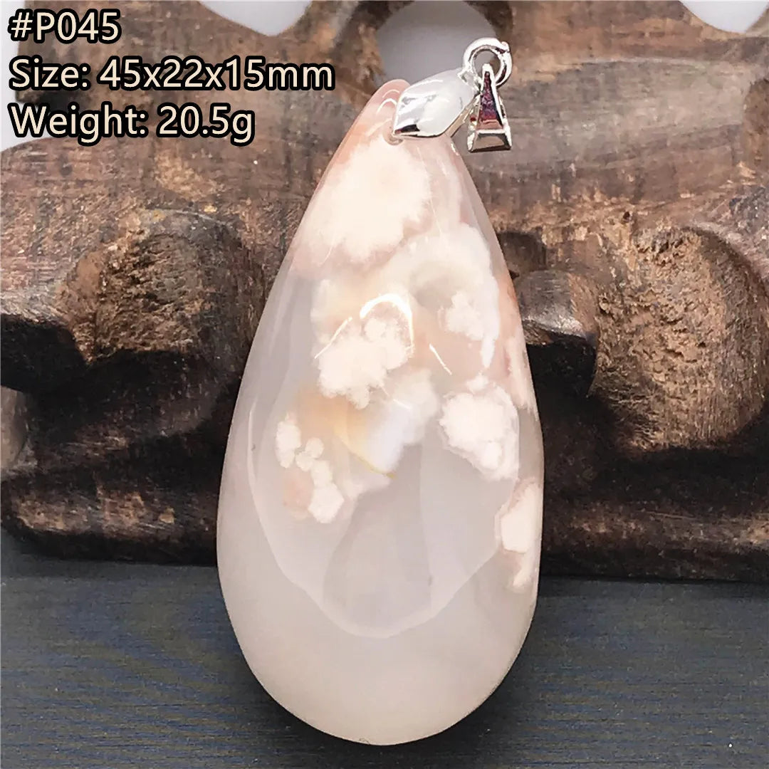 Pink Cherry Agate Pendant-ToShay.org