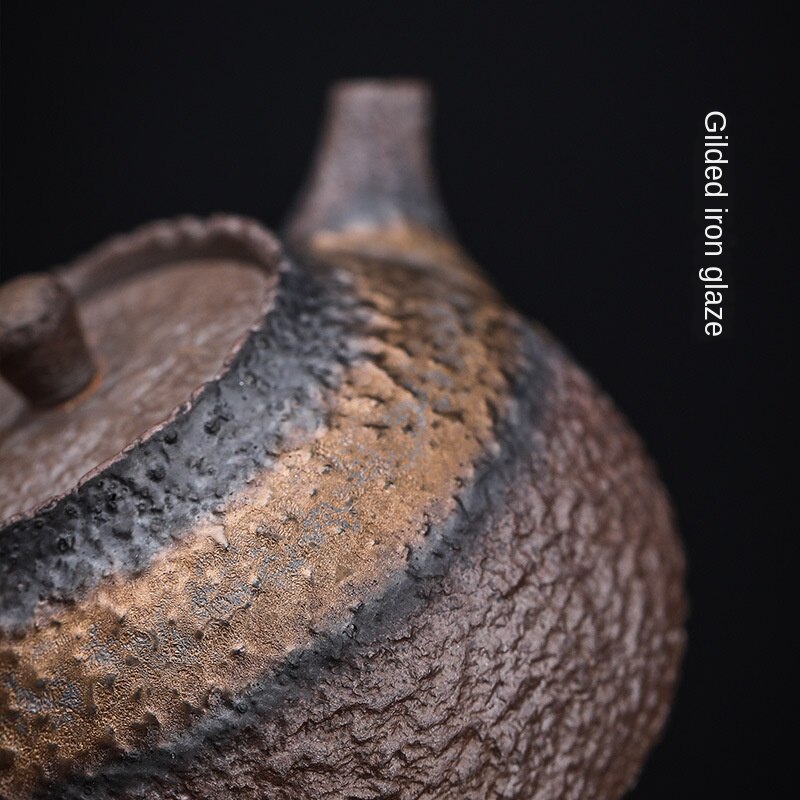 Rust Glaze Stoneware Teapot-ToShay.org