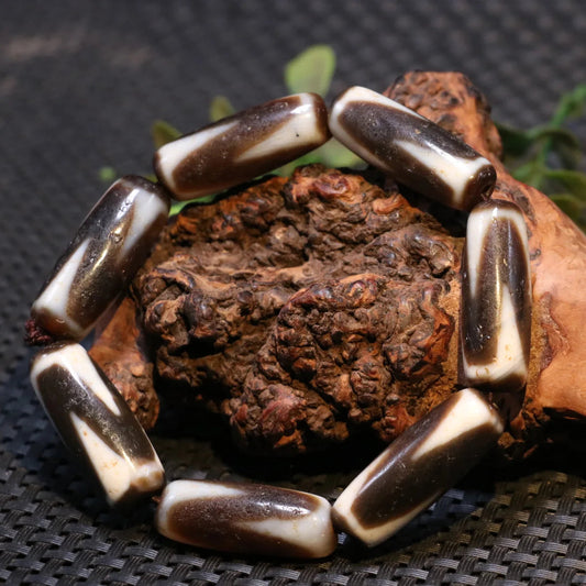 Tibetan Agate Dzi Bracelet-ToShay.org