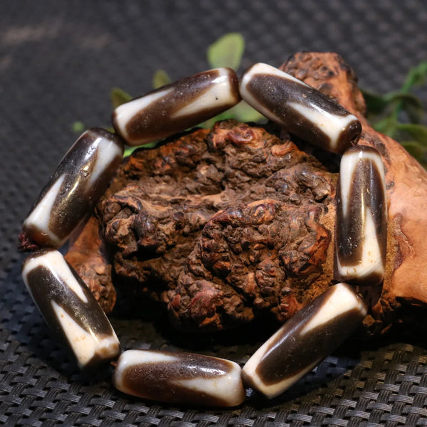 Tibetan Agate Dzi Bracelet-ToShay.org