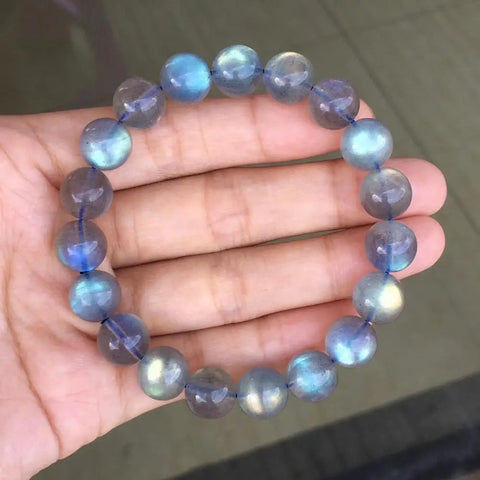 Blue Light Labradorite Bead Bracelet-ToShay.org