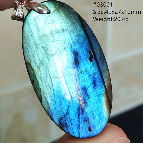 Blue Light Labradorite Pendant-ToShay.org