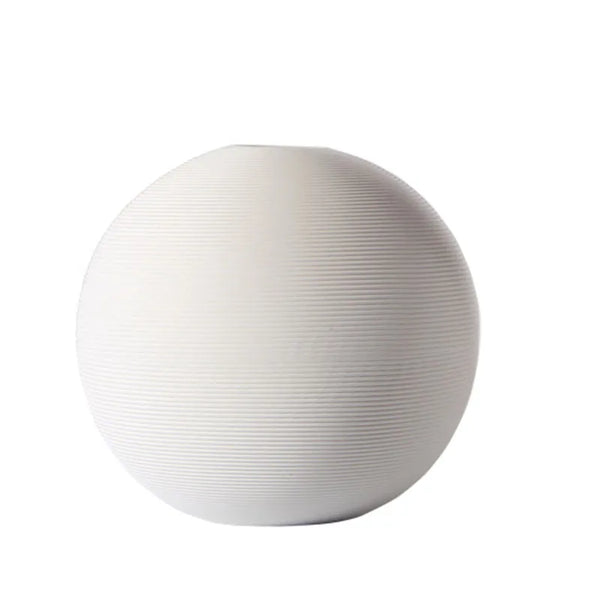 White Ball Vase-ToShay.org