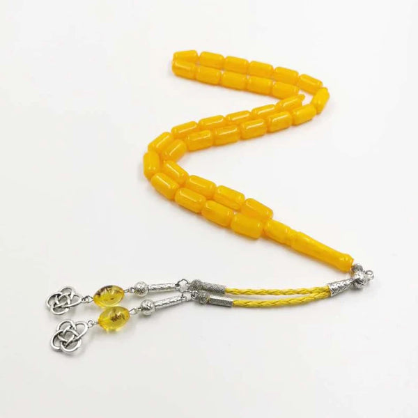 Yellow Amber Prayer Beads-ToShay.org