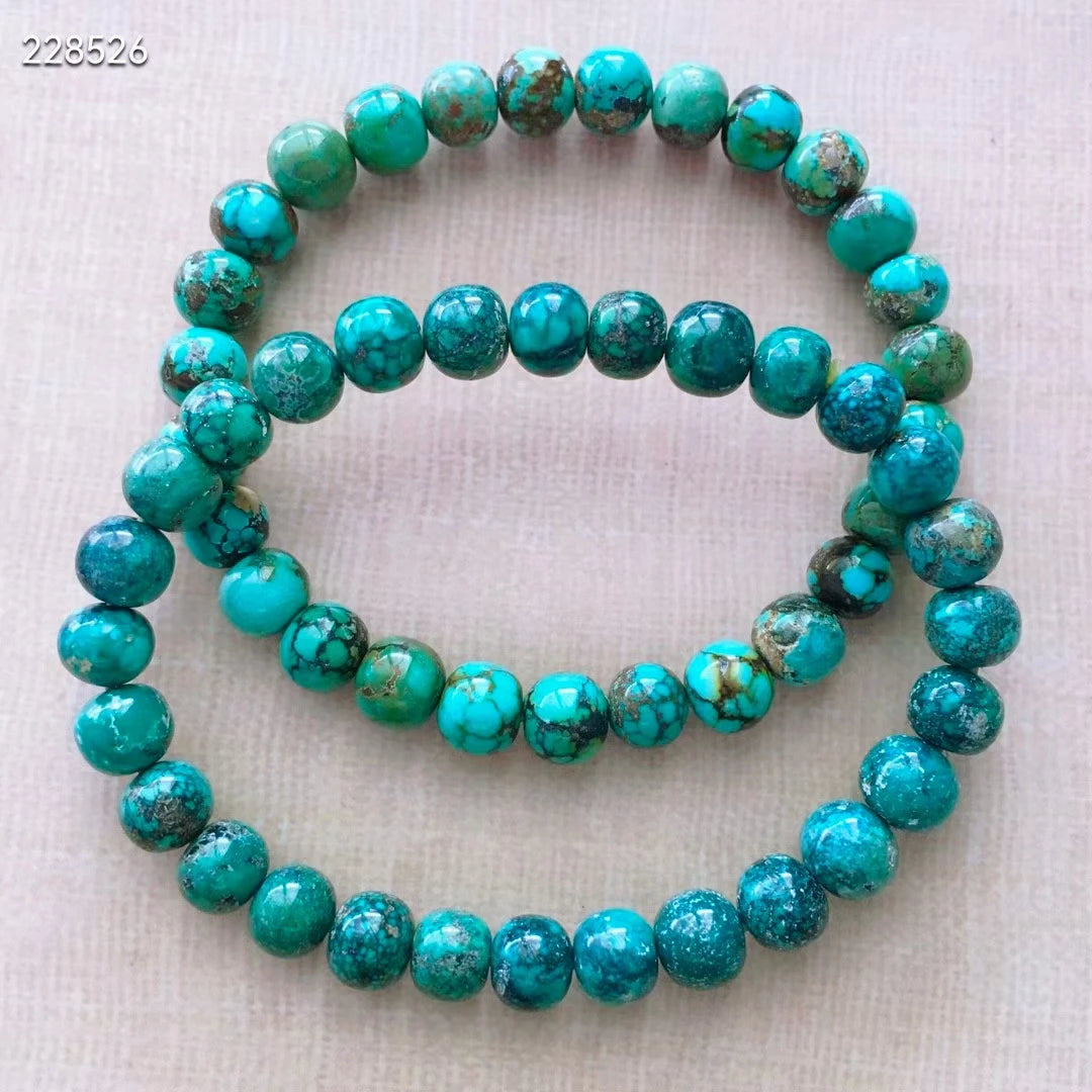 Green Turquoise Bead Bracelet-ToShay.org