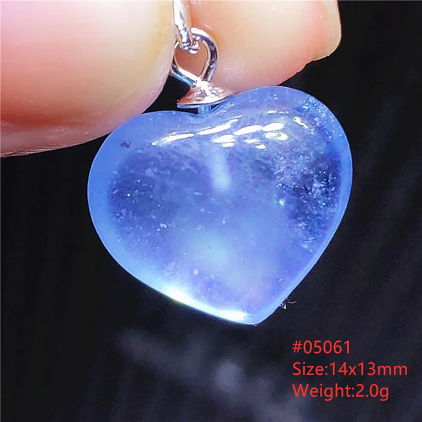 Blue Aquamarine Crystal Pendant-ToShay.org