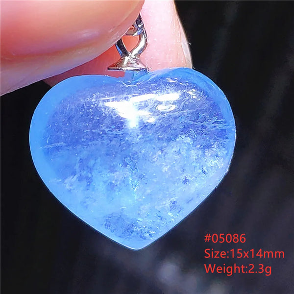 Blue Aquamarine Crystal Pendant-ToShay.org