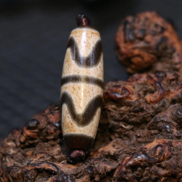 Tibetan Agate Dzi Bead-ToShay.org