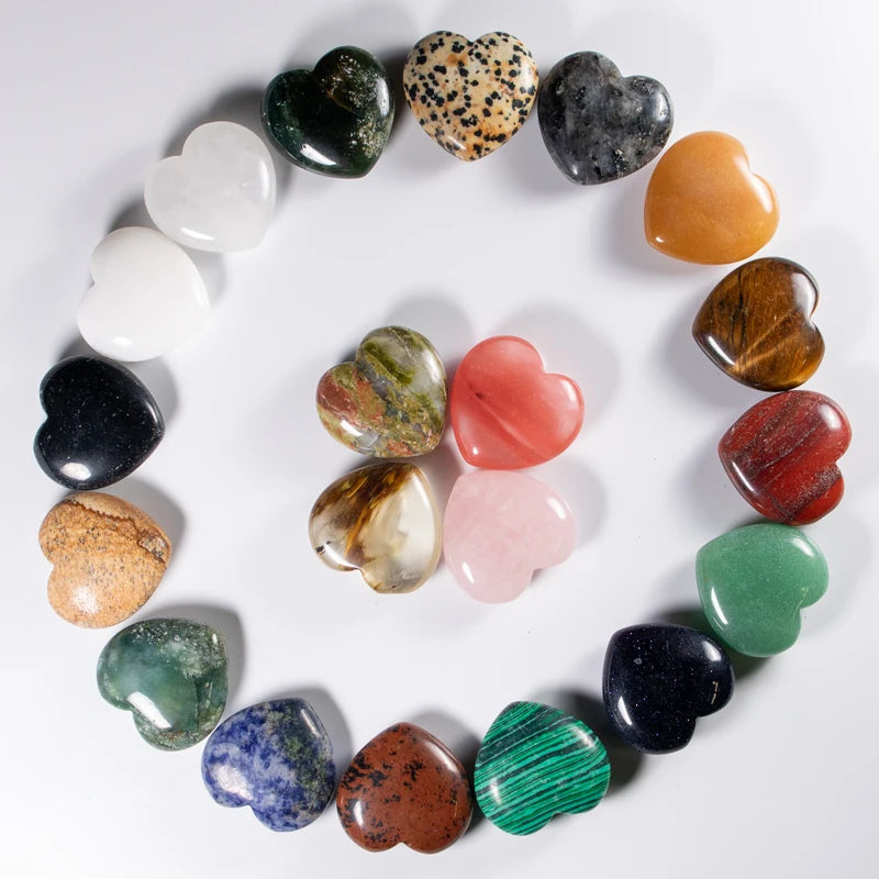 Mixed Quartz Crystal Heart-ToShay.org