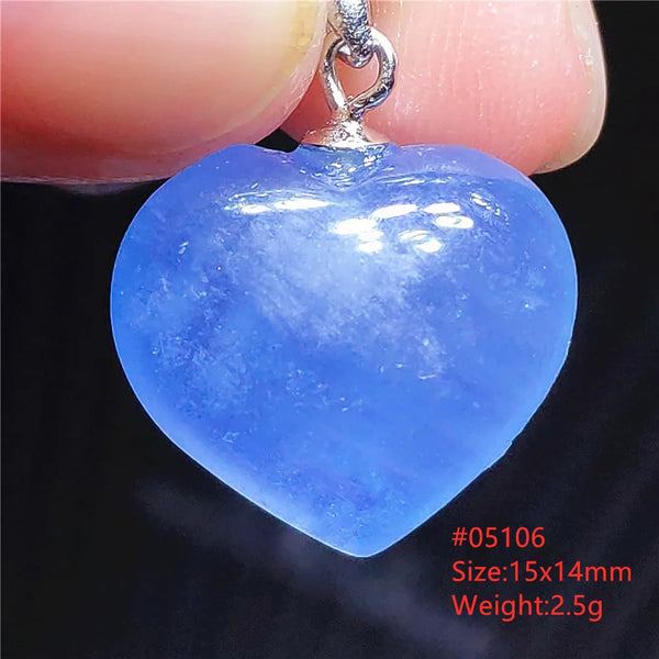 Blue Aquamarine Crystal Pendant-ToShay.org