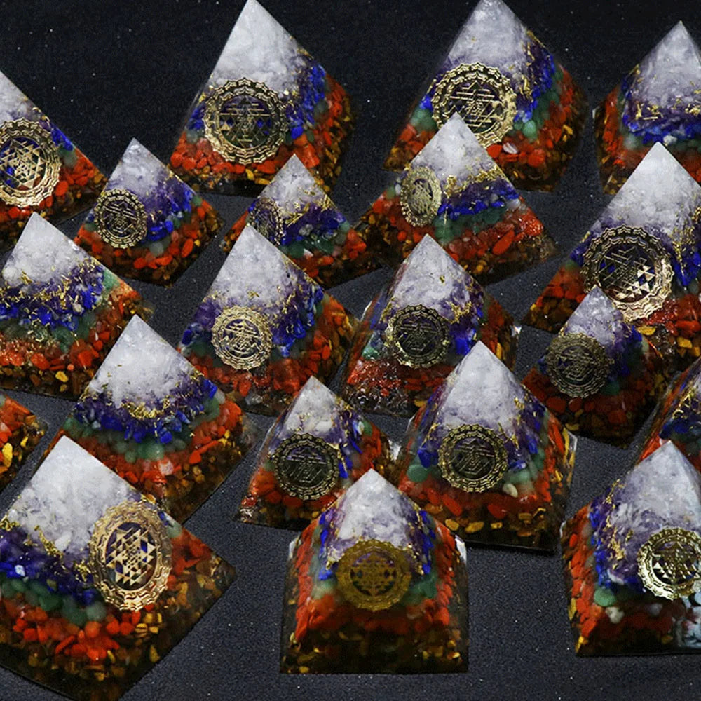 Energy Chakra Orgonite Pyramid-ToShay.org