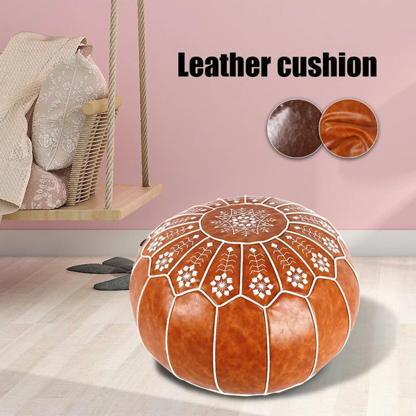 Embroided Ottoman Footstool-ToShay.org