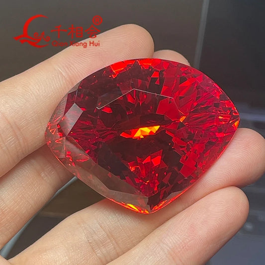 Red Cubic Zirconia Crystal-ToShay.org