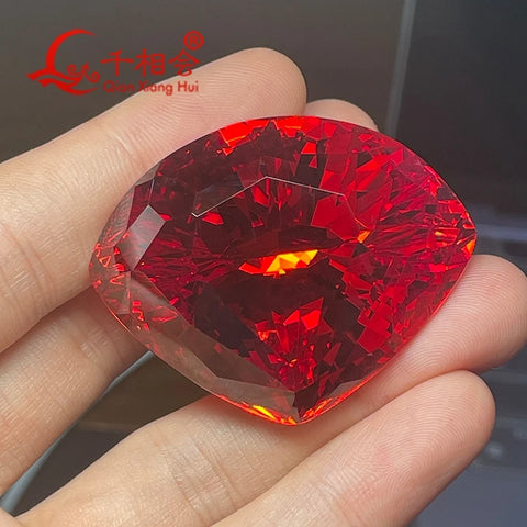 Red Cubic Zirconia Crystal-ToShay.org