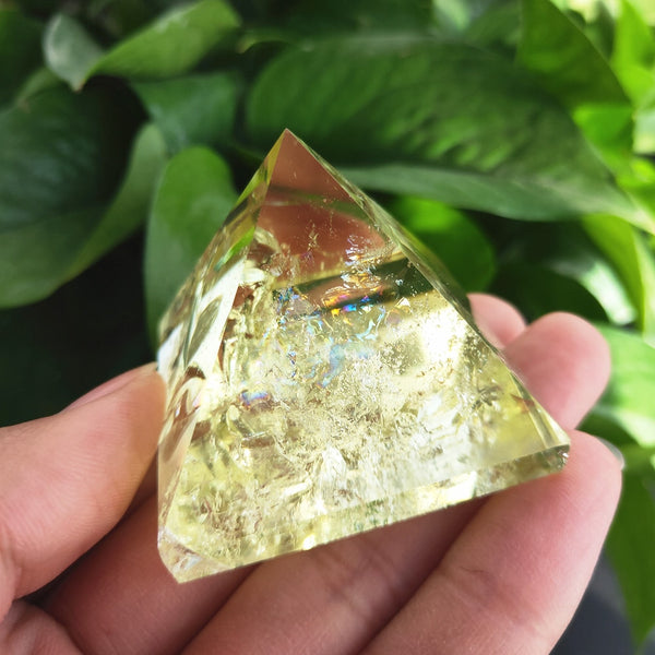 Yellow Citrine Crystal Pyramid-ToShay.org