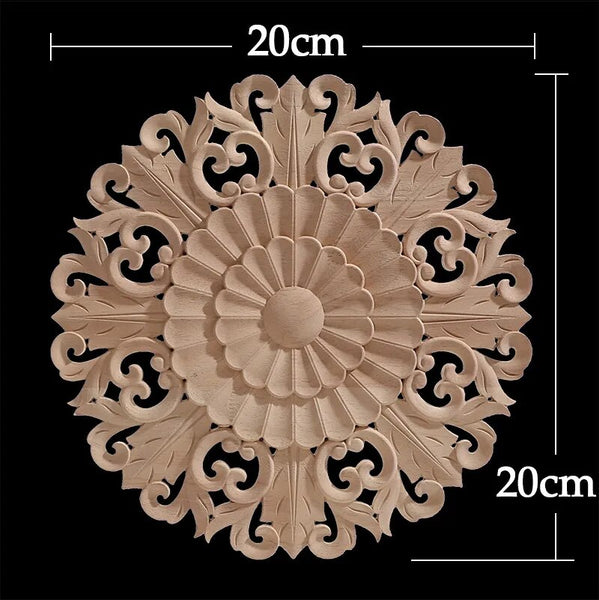 Wood Carved Flower Panel-ToShay.org