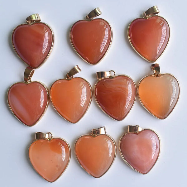 Mixed Crystal Heart Pendants-ToShay.org