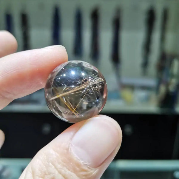 Gold Rutilated Quartz Ball-ToShay.org