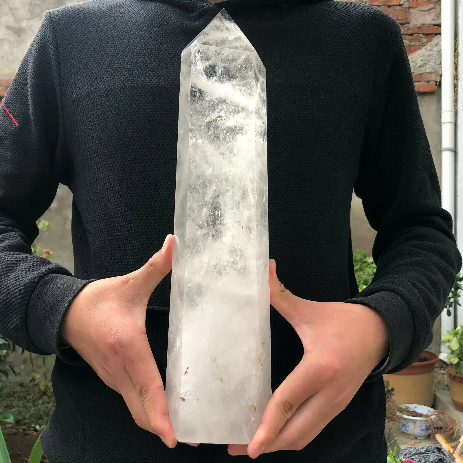 White Quartz Crystal Tower-ToShay.org
