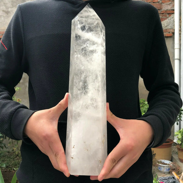 White Quartz Crystal Tower-ToShay.org