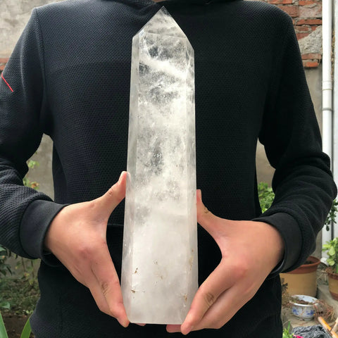 White Quartz Crystal Tower-ToShay.org