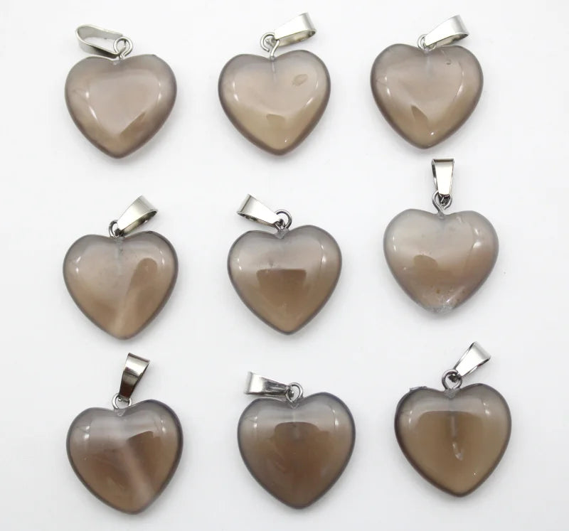 Mixed Crystal Heart Pendants-ToShay.org
