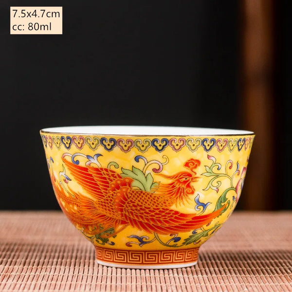 Dragon Ceramic Tea Bowl-ToShay.org