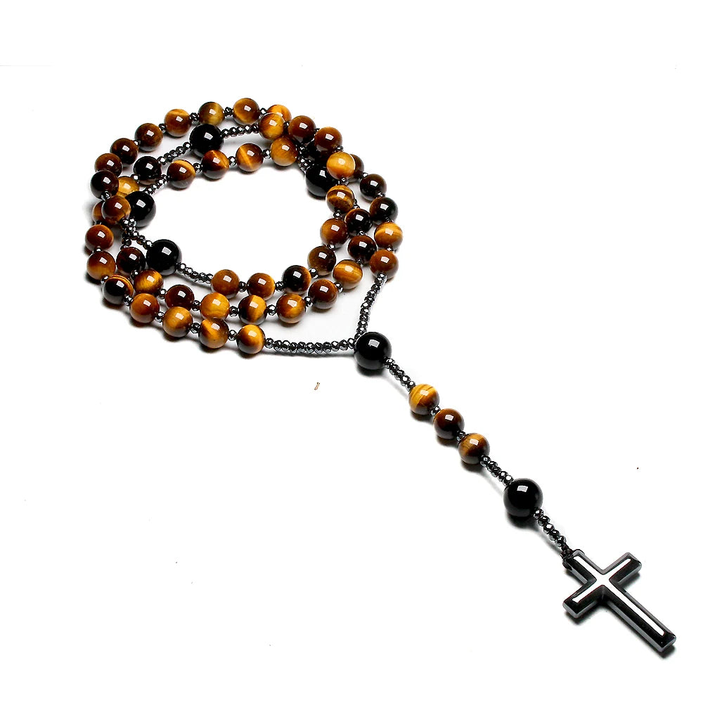 Yellow Tiger Eye Rosary-ToShay.org