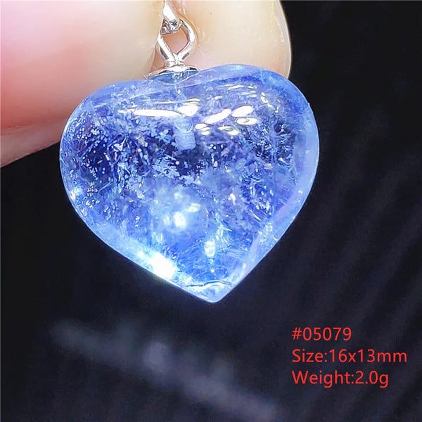 Blue Aquamarine Crystal Pendant-ToShay.org