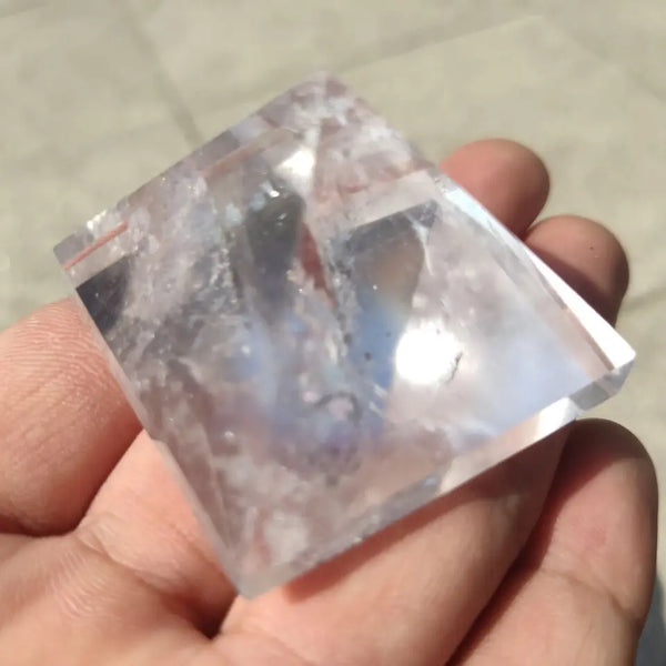 Clear Crystal Pyramid-ToShay.org