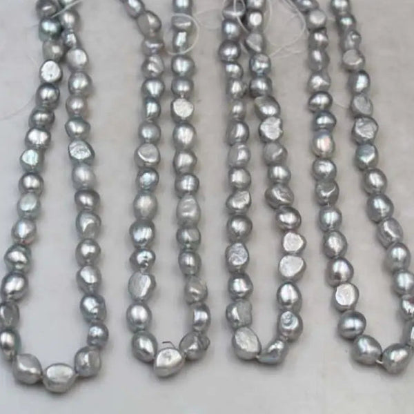 Grey Pearl Bead Necklace-ToShay.org