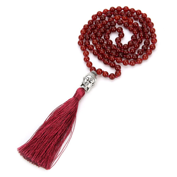 Red Carnelian Bead Necklace-ToShay.org