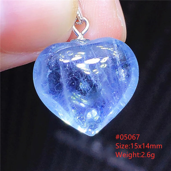 Blue Aquamarine Crystal Pendant-ToShay.org