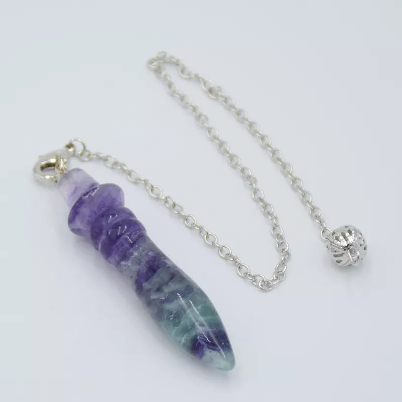 Purple Fluorite Dowsing Pendulum-ToShay.org