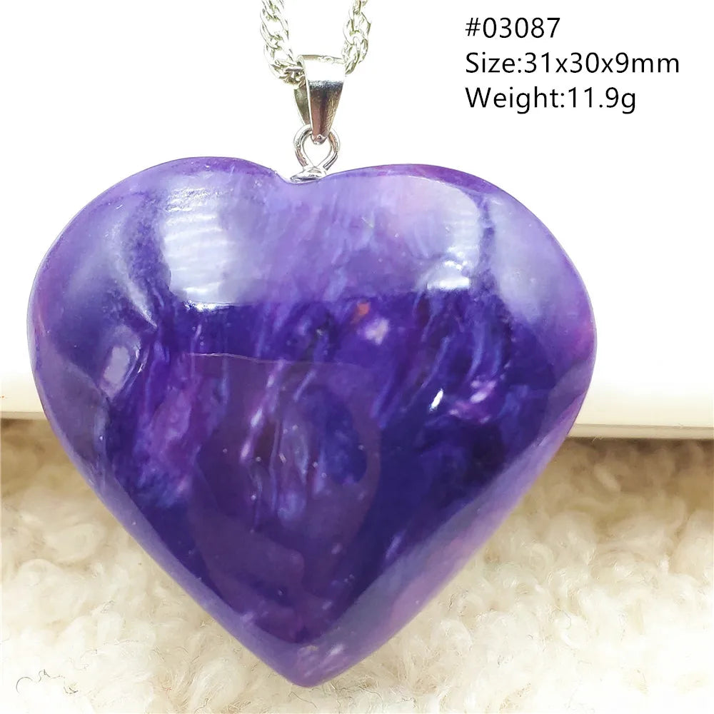Purple Charoite Pendant-ToShay.org