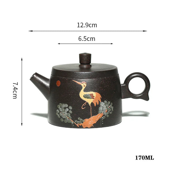 Yixing Painted Clay Tea Pot-ToShay.org