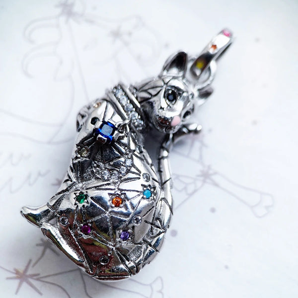 Silver Cat Pendant-ToShay.org