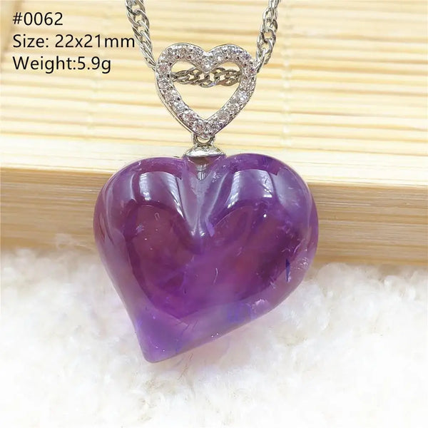 Purple Amethyst Heart Pendants-ToShay.org