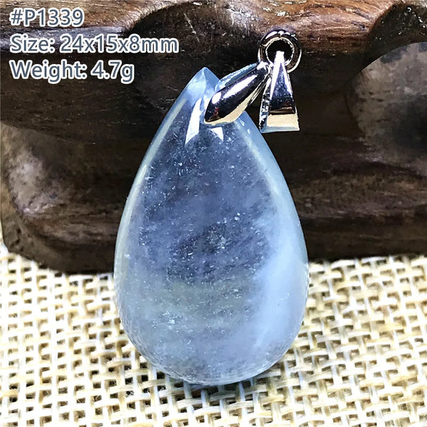 Blue Aquamarine Pendant-ToShay.org