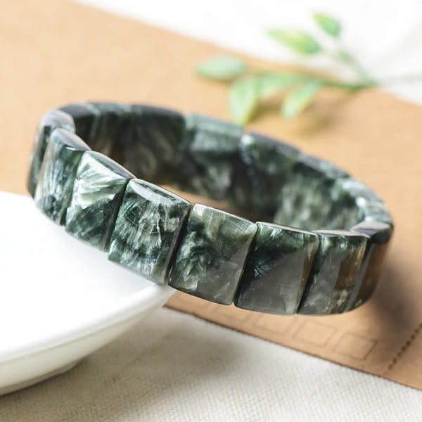 Green Seraphinite Bracelet-ToShay.org