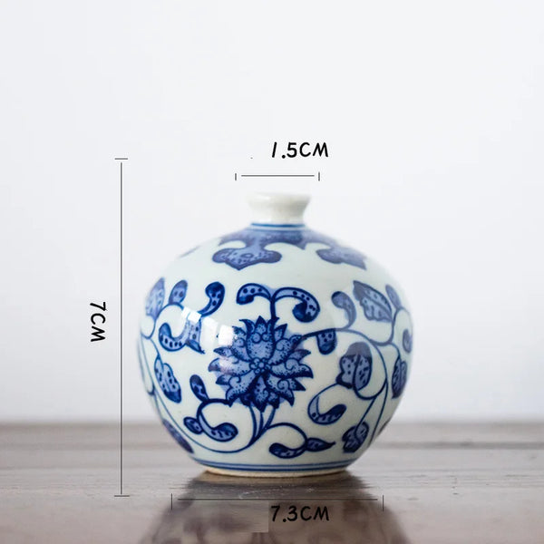 Blue White Ceramic Vase-ToShay.org