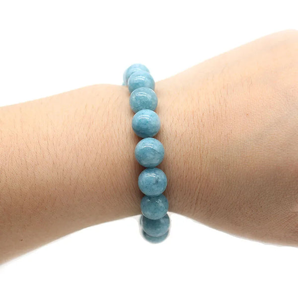 Blue Aquamarine Agate Bracelet-ToShay.org