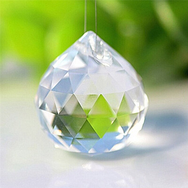 Clear Crystal Faceted Ball-ToShay.org