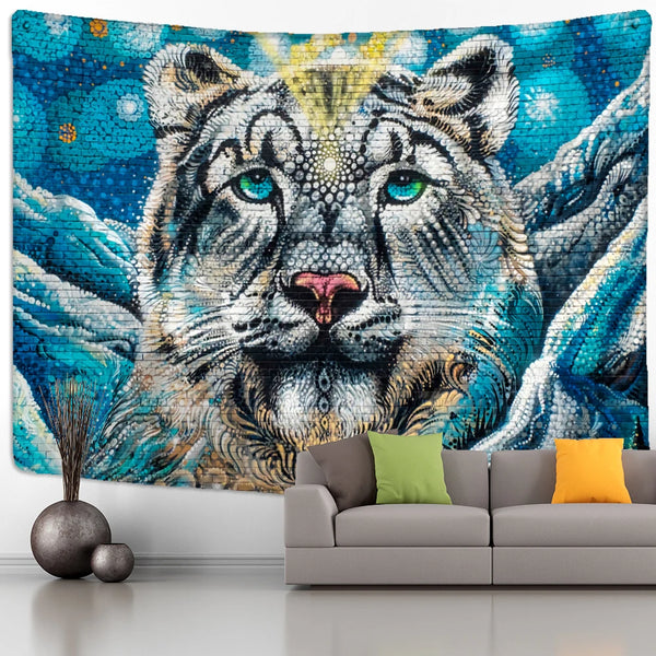 Jungle Cat Art Tapestry-ToShay.org