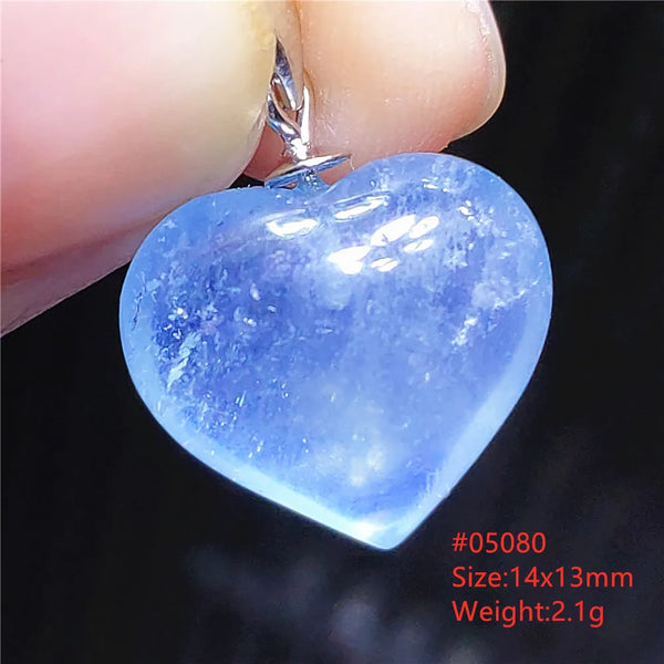Blue Aquamarine Crystal Pendant-ToShay.org