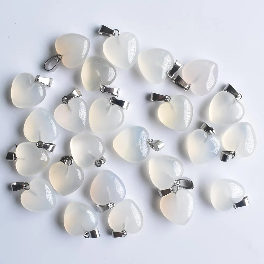 Mixed Crystal Heart Pendants-ToShay.org