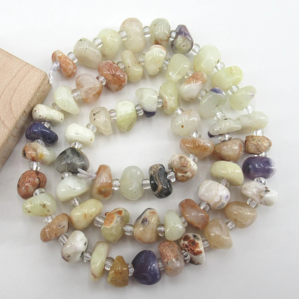 Yellow Purple Opal Beads-ToShay.org