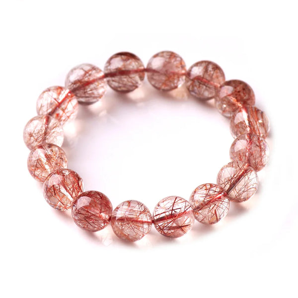 Red Rutilated Quartz Bracelet-ToShay.org